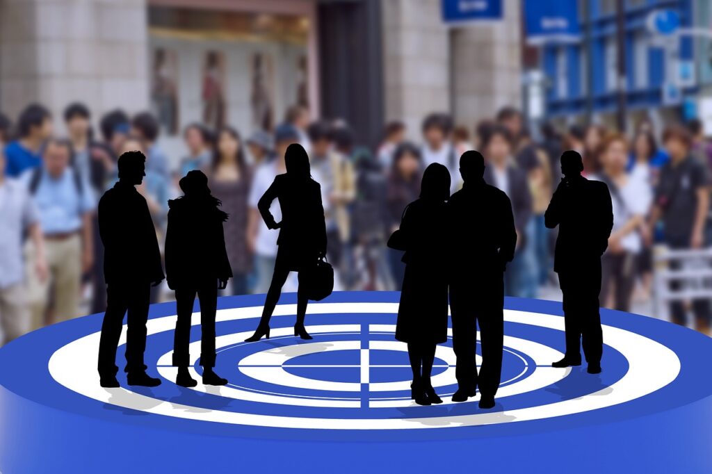 goal, target group, people, selection, silhouettes, target, marketing, features, single person, few, affiliation, business, target group, selection, target, target, target, target, target